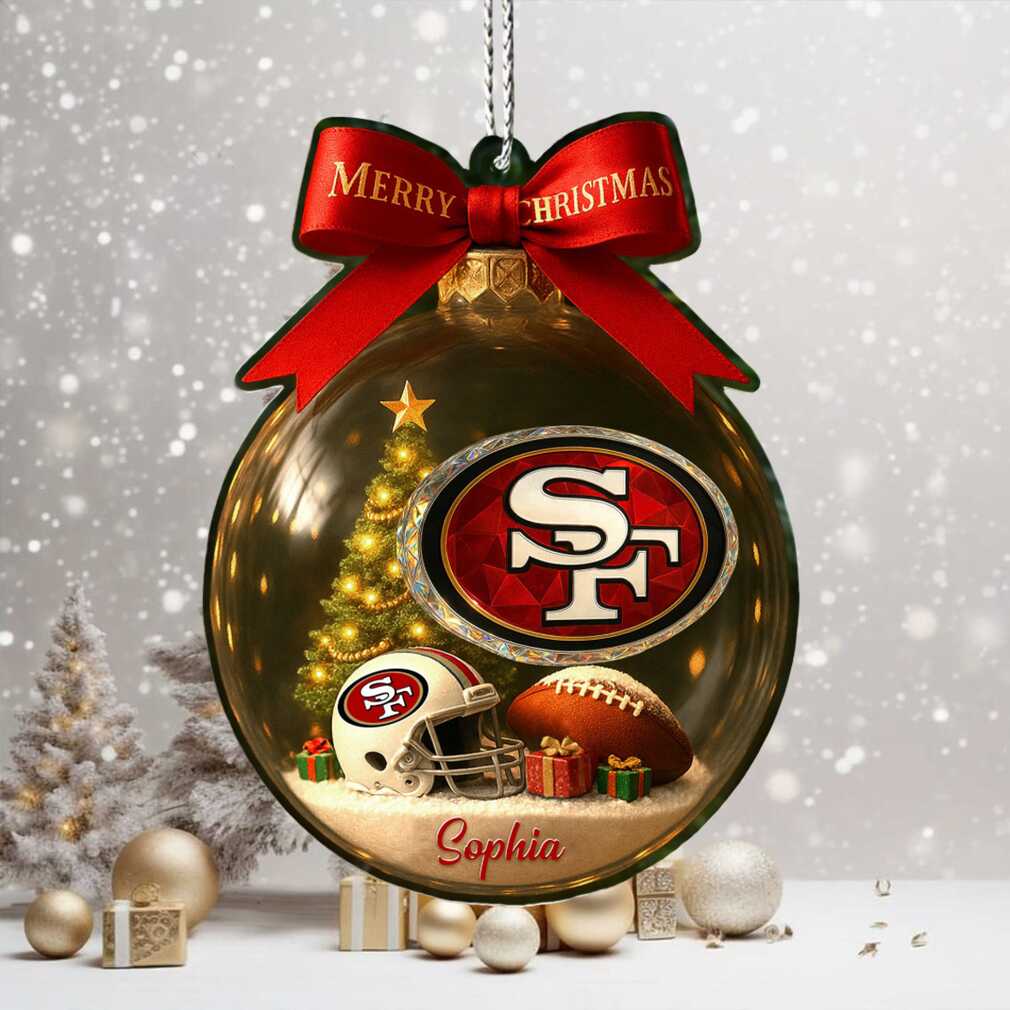 Personalized San Francisco 49ers Christmas Ornament
