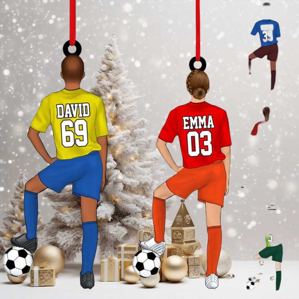 Personalized Soccer Player Ornament Personalized Soccer Player Ornament