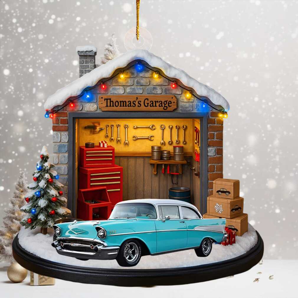 Personalized Thomas’s Garage Christmas Ornament Personalized Thomas’s Garage Christmas Ornament