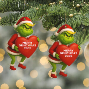Personalized Trump Grinch Acrylic Ornament Dr. Seuss's How The Grinch Stole Christmas Grinch Christmas Ornament