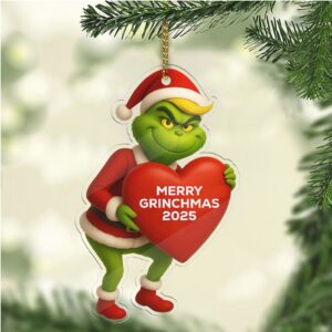 Personalized Trump Grinch Acrylic Ornament Dr. Seuss's How The Grinch Stole Christmas Grinch Christmas Ornament