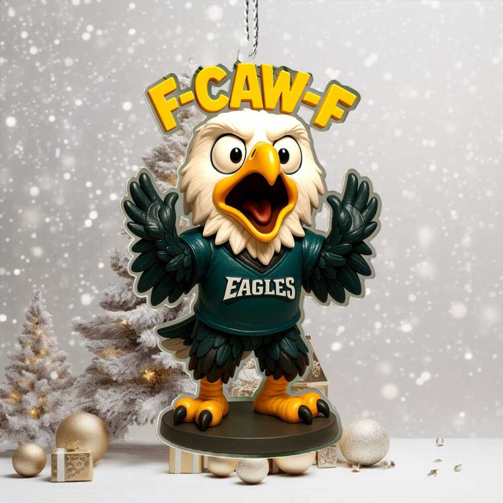Philadelphia Eagles Swoop F CAW F Mascot Christmas Ornament