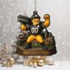 Pittsburgh Steelers Faceted Glass Christmas Ornament Pittsburgh Steelers Faceted Glass Christmas Ornament