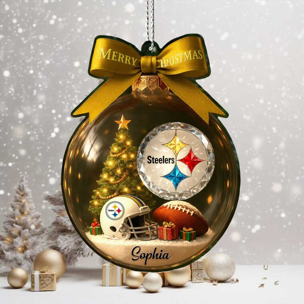 Pittsburgh Steelers Merry Christmas Ornament Pittsburgh Steelers Merry Christmas Ornament