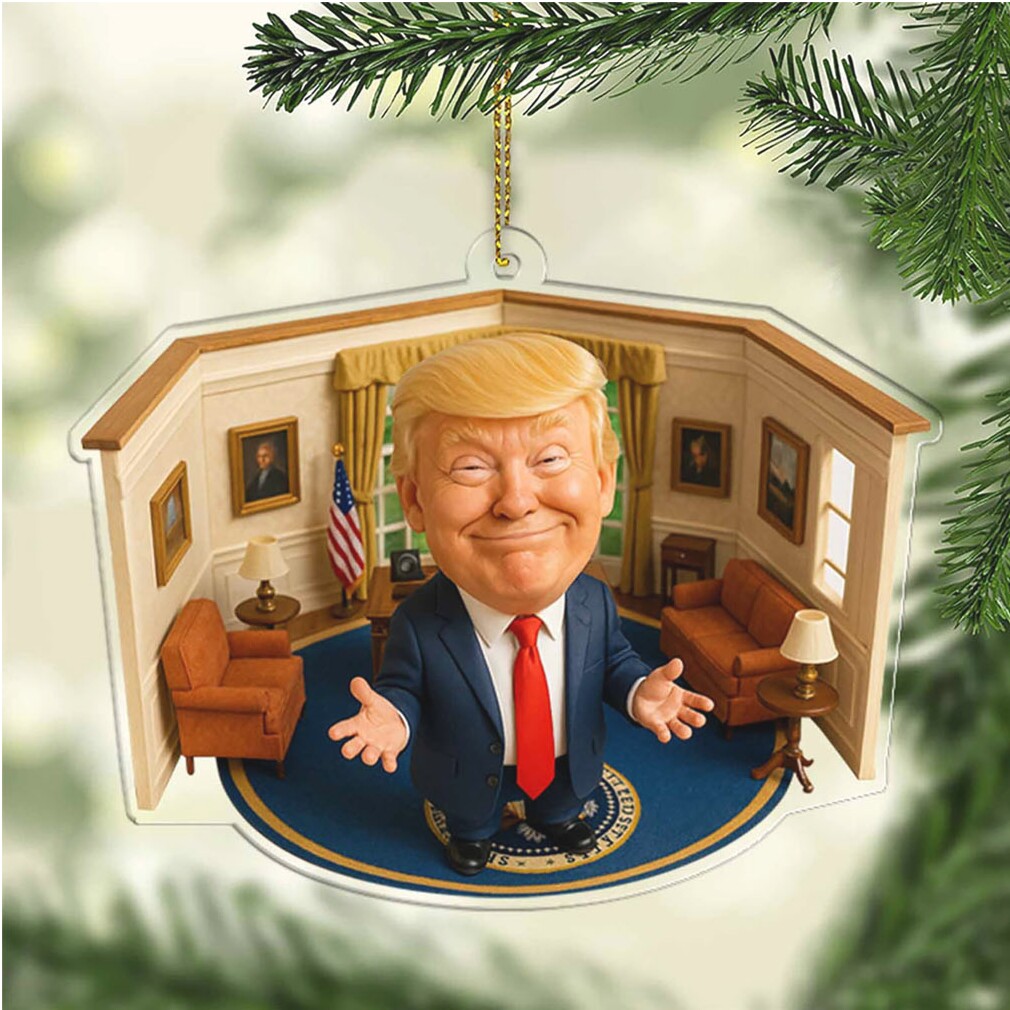 President Trump Oval Office 2D Acrylic Ornament, MAGA Ornament, Perfect for Car & Christmas Tree Decor President Trump Oval Office 2D Acrylic Ornament, MAGA Ornament, Perfect for Car & Christmas Tree Decor