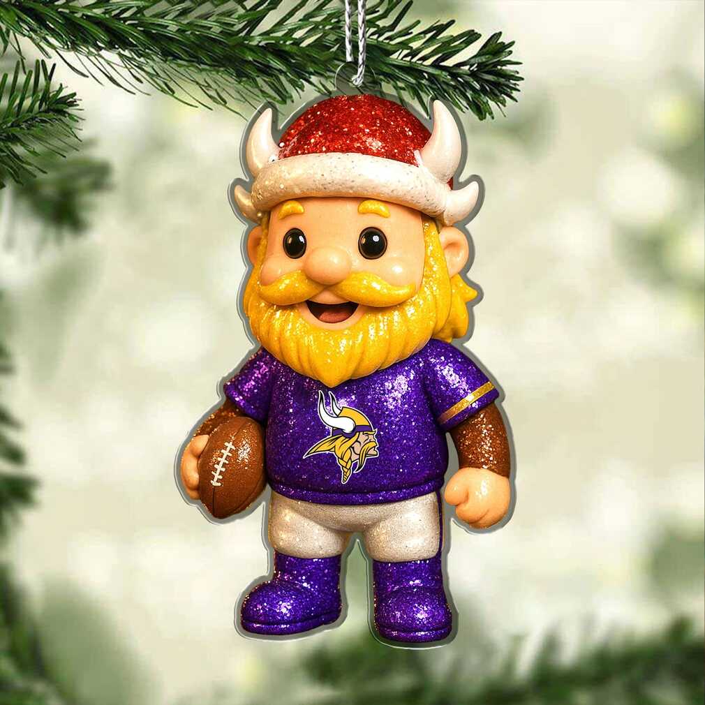 NFL Minnesota Vikings Santa Fan Christmas Ornament NFL Minnesota Vikings Santa Fan Christmas Ornament