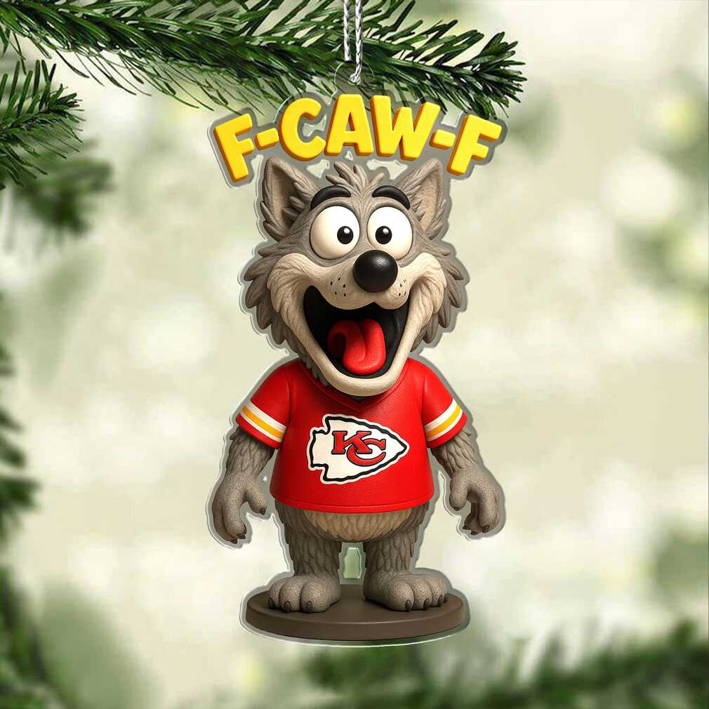 K.C. Wolf F CAW F Kansas City Chiefs Holiday Ornament K.C. Wolf F CAW F Kansas City Chiefs Holiday Ornament