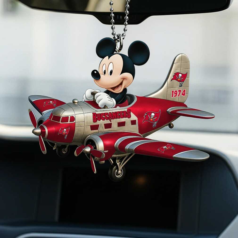 Tampa Bay Buccaneers Mickey Mouse Airplane Ornament Tampa Bay Buccaneers Mickey Mouse Airplane Ornament