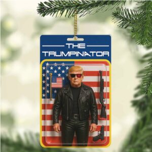 The Trumpinator 2D Acrylic Ornament, MAGA Ornament, Perfect for Car & Christmas Tree Decor