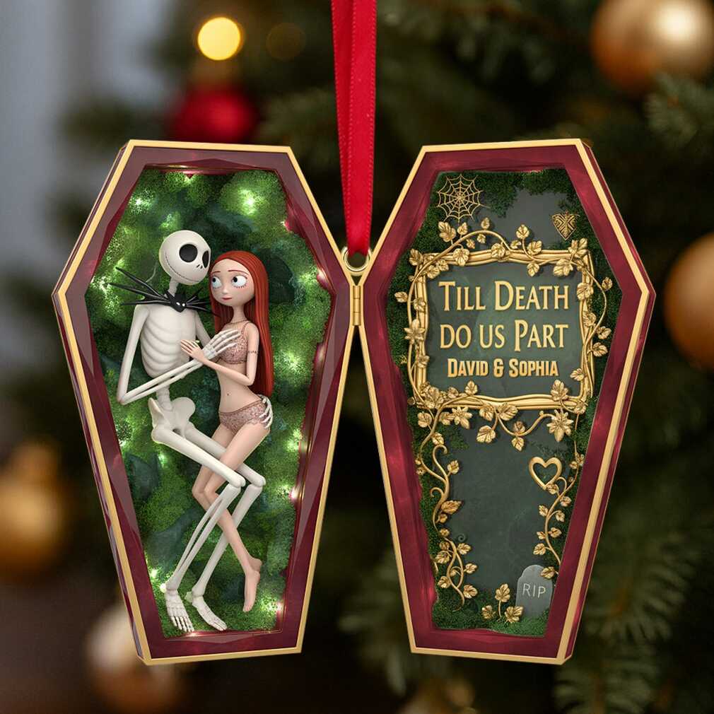 “Till Death Do Us Part” Personalized Spooky Couples Christmas Ornament Unique Gift for Couples, Halloween Lovers “Till Death Do Us Part” Personalized Spooky Couples Christmas Ornament Unique Gift for Couples, Halloween Lovers
