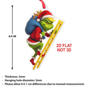 Trump Grinch Acrylic Ornament Dr. Seuss's How The Grinch Stole Christmas Grinch Christmas Ornament