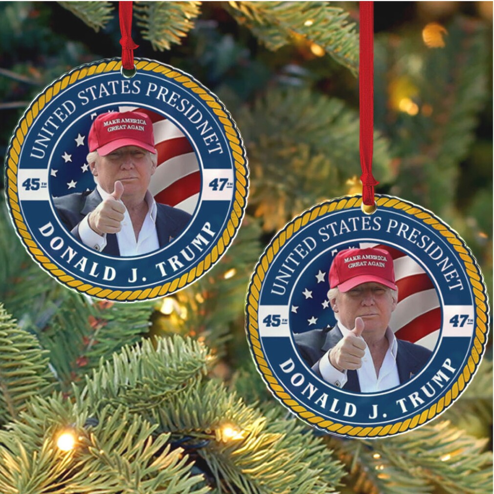 Trump Make America Great Again Acrylic Ornament, Trump Support Christmas Ornament, Election 2024 Ornament, President Trump 45 47 Trump Make America Great Again Acrylic Ornament, Trump Support Christmas Ornament, Election 2024 Ornament, President Trump 45 47
