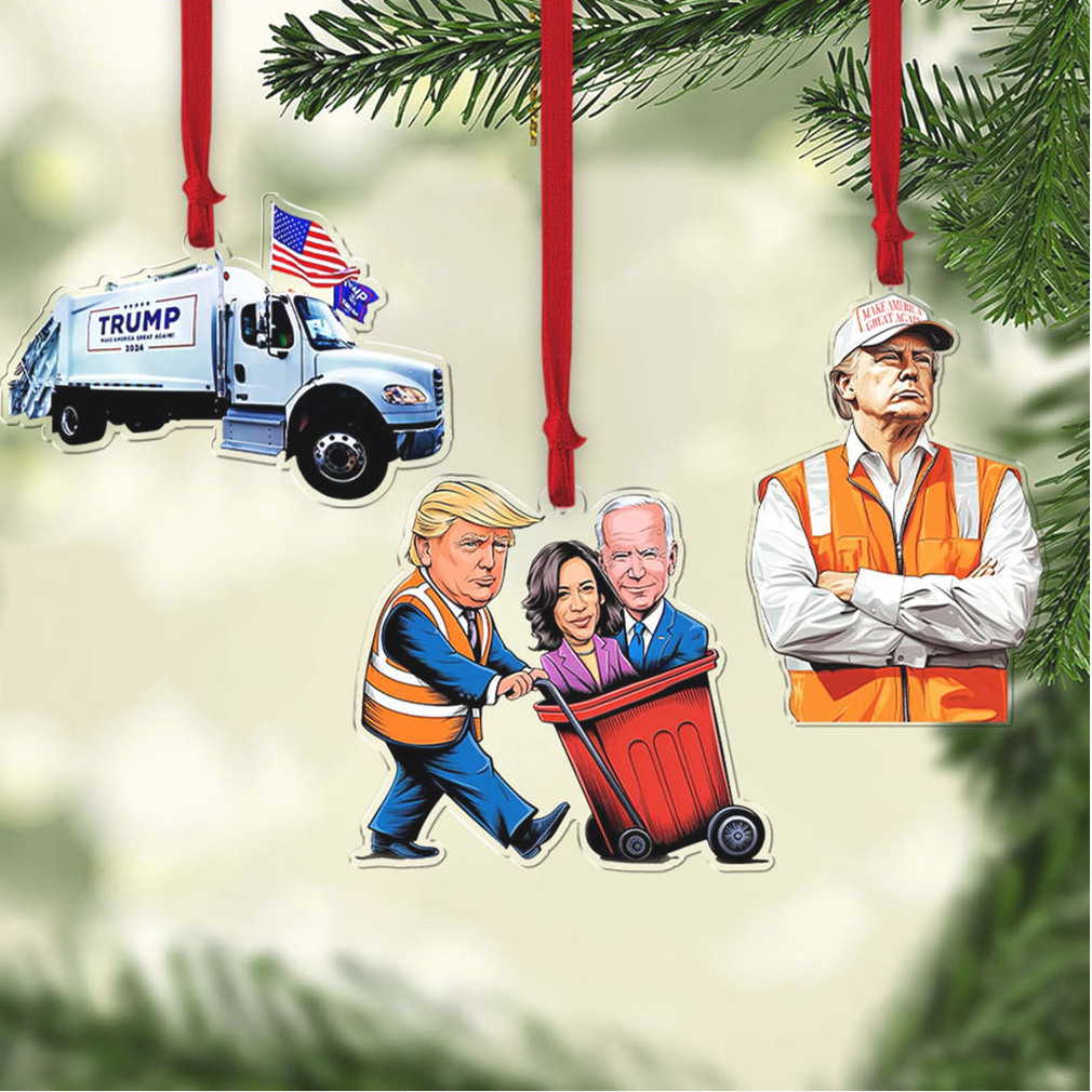 Trump Make America great Again 2024 Ornament, Trump Garbage Truck Acrylic Ornament Perfect for Car & Christmas Tree Decor Trump Make America great Again 2024 Ornament, Trump Garbage Truck Acrylic Ornament Perfect for Car & Christmas Tree Decor