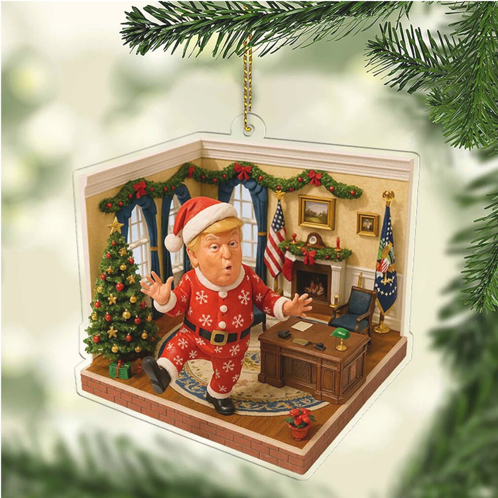 Trump Santa in Oval Office 2D Acrylic Ornament, MAGA Ornament, Perfect for Car & Christmas Tree Decor Trump Santa in Oval Office 2D Acrylic Ornament, MAGA Ornament, Perfect for Car & Christmas Tree Decor