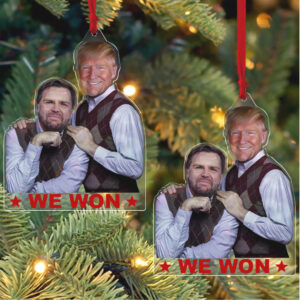 Trump Vance Brothers 2024 Ornament, Trump Vance We Won Acrylic Ornament Perfect for Car & Christmas Tree Decor Trump Vance Brothers 2024 Ornament, Trump Vance We Won Acrylic Ornament Perfect for Car & Christmas Tree Decor