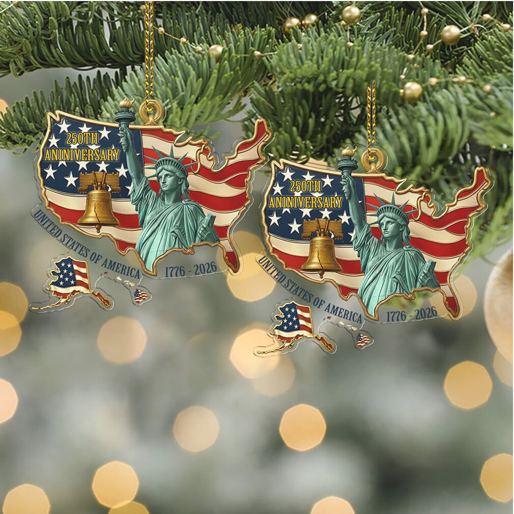 United States 250 Years Anniversary Acrylic Ornament Patriotic 1776–2026 Christmas Ornament United States 250 Years Anniversary Acrylic Ornament Patriotic 1776–2026 Christmas Ornament