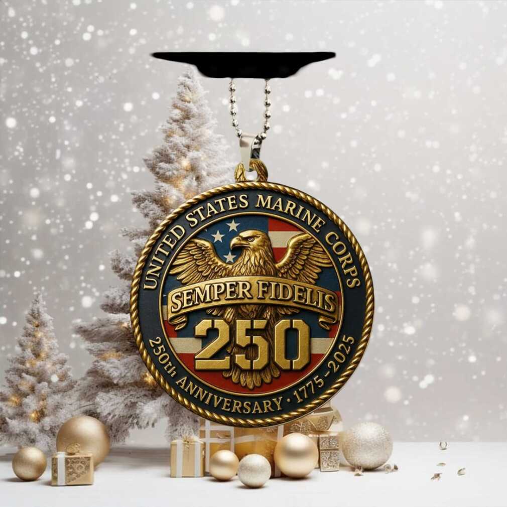 United States Marine Corps 250th Anniversary Ornament United States Marine Corps 250th Anniversary Ornament