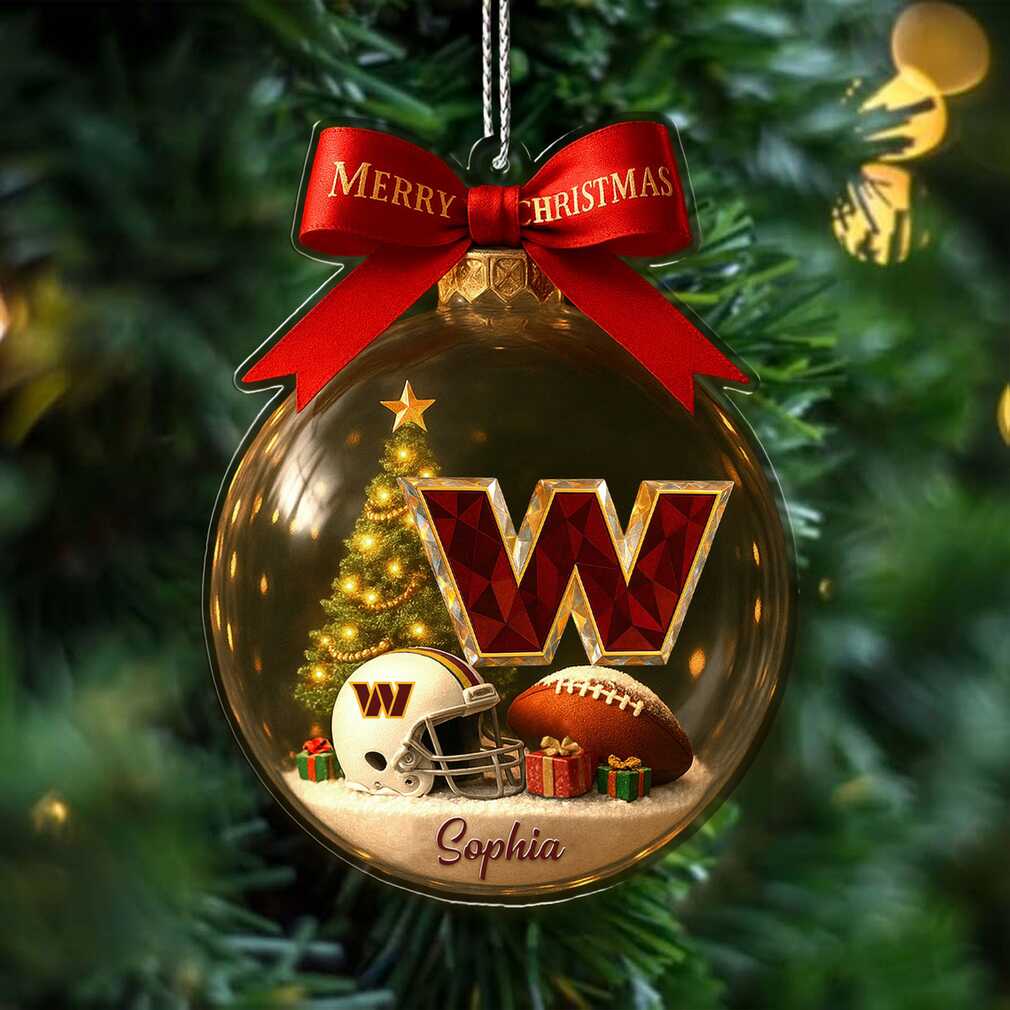 Personalized Football Fan Christmas Ornament Personalized Football Fan Christmas Ornament