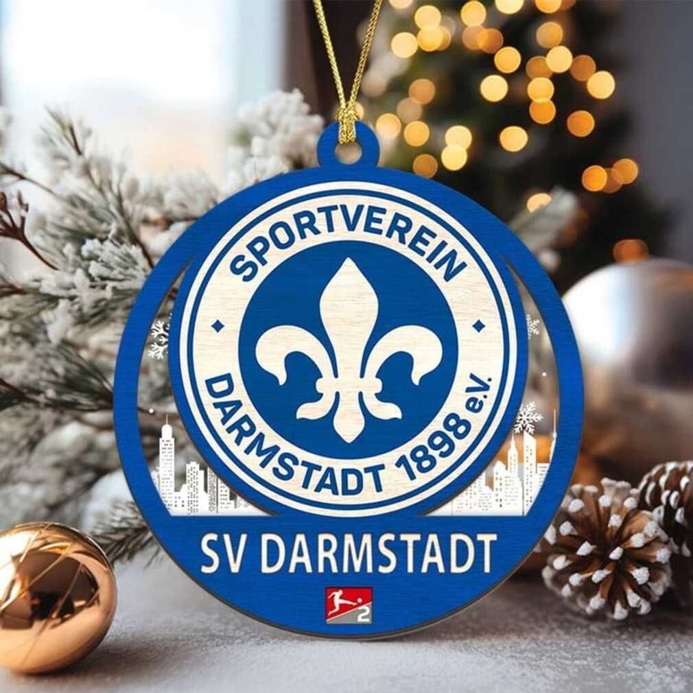 the German professional football club SV Darmstadt 98 Christmas ornament the German professional football club SV Darmstadt 98 Christmas ornament