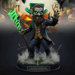 🍀 Notre Dame Fighting Irish Creepy Halloween Acrylic Block