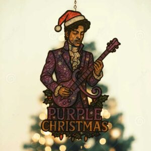 🎄 Prince Purple Christmas Holly Ornament