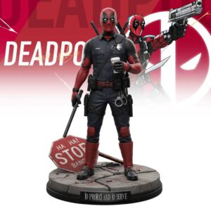 🔫 Deadpool – Police Edition Acrylic Art Block