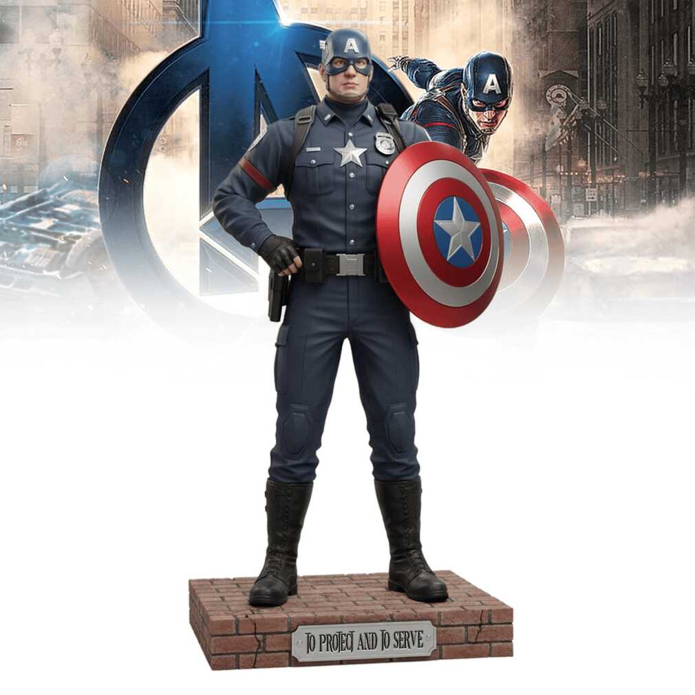🛡️ Captain America The First Avenger Collectible Figurine Ornament 🛡️ Captain America The First Avenger Collectible Figurine Ornament