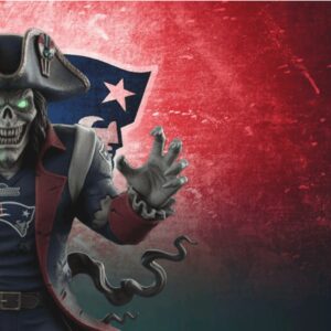 🧬 New England Patriots zombie like version of the New England Patriots mascot ornament 🧬 New England Patriots zombie like version of the New England Patriots mascot ornament