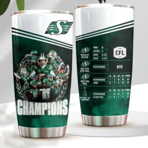 112th Grey Cup Champions Saskatchewan Roughriders Commemorative Tumbler