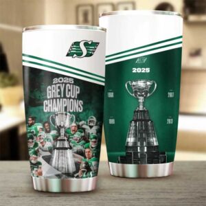 2025 Grey Cup Champions Saskatchewan Roughriders Stainless Steel Tumbler