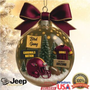 Arizona Cardinals NFL Christmas Ball Ornament