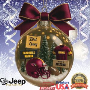Arizona Cardinals NFL Christmas Ball Ornament