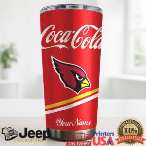 Arizona Cardinals NFL Team Mix Coca Red Tumbler Custom Name