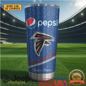 Atlanta Falcons Mix Pepsi Blue Tumbler Custom Name