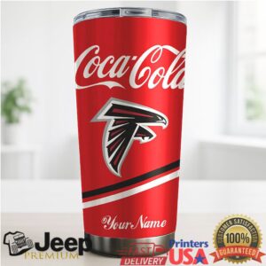 Atlanta Falcons NFL Team Mix Coca Red Tumbler Custom Name