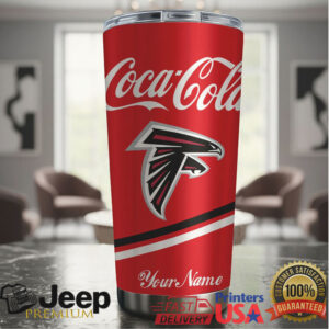 Atlanta Falcons NFL Team Mix Coca Red Tumbler Custom Name