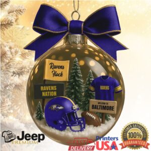 Baltimore Ravens Football Fan Christmas Ornament