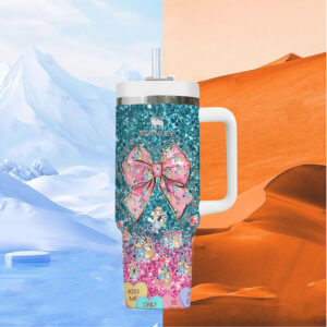 Bluey & Bingo Valentine's Day Glitter Tumbler