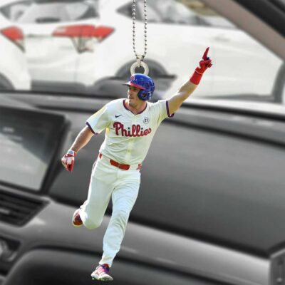 Bryce Harper Celebrating Philadelphia Phillies Baseball Ornament second image