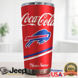 Buffalo Bills NFL Team Mix Coca Red Tumbler Custom Name