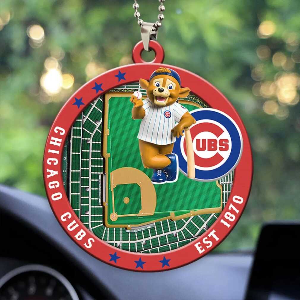 Chicago Cubs Mascot Clark Stadium Design Ornament Chicago Cubs Mascot Clark Stadium Design Ornament