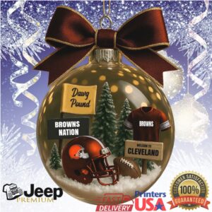Cleveland Browns Dawg Pound NFL Christmas Ornament