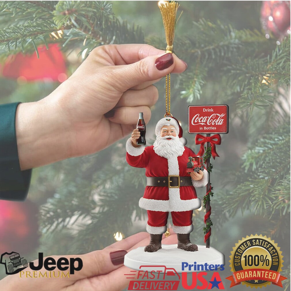 Coca Cola Santa Drinking Coke Ornament Coca Cola Santa Drinking Coke Ornament