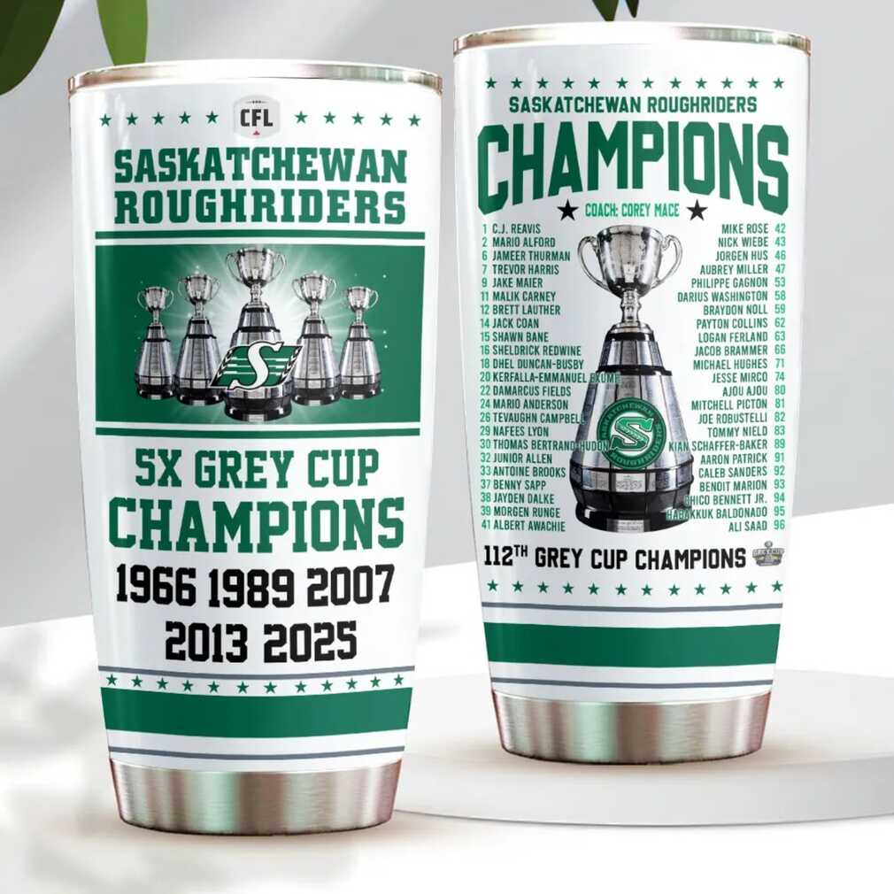 Commemorative 5 Time Grey Cup Winner’s Tumbler Commemorative 5 Time Grey Cup Winner’s Tumbler