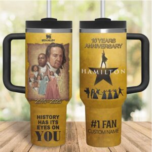 Custom Alexander Hamilton Tumbler 40Oz Movie Coffee Tumbler Music Lover Gift
