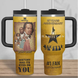Custom Alexander Hamilton Tumbler 40Oz Movie Coffee Tumbler Music Lover Gift