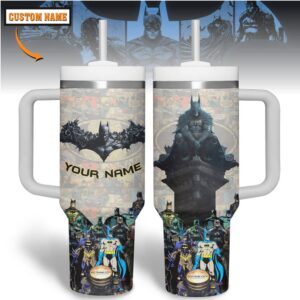 Custom Batman Movies 40oz Stanley Quencher Tumbler