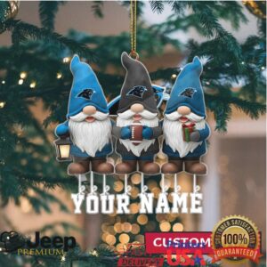 Custom Carolina Panthers Gnomes Ornament
