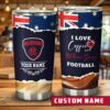 Custom Essendon Bombers Football Team Australian Flag Tumbler Custom Essendon Bombers Football Team Australian Flag Tumbler
