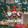 Custom Name Green Bay Gnomes Christmas Ornament Custom Name Green Bay Gnomes Christmas Ornament